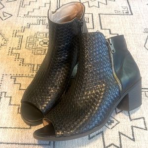 Peep Toe Ankle Boots